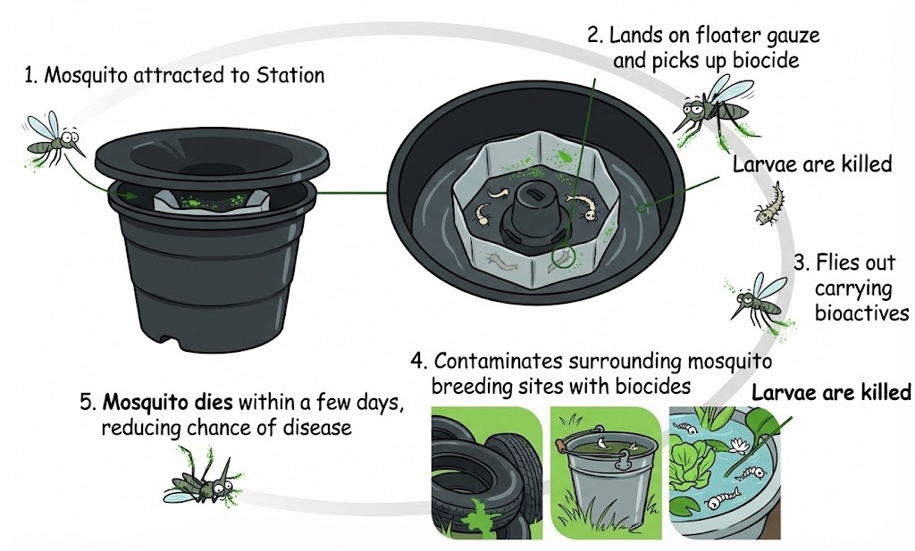Mosquito Station - Illustration